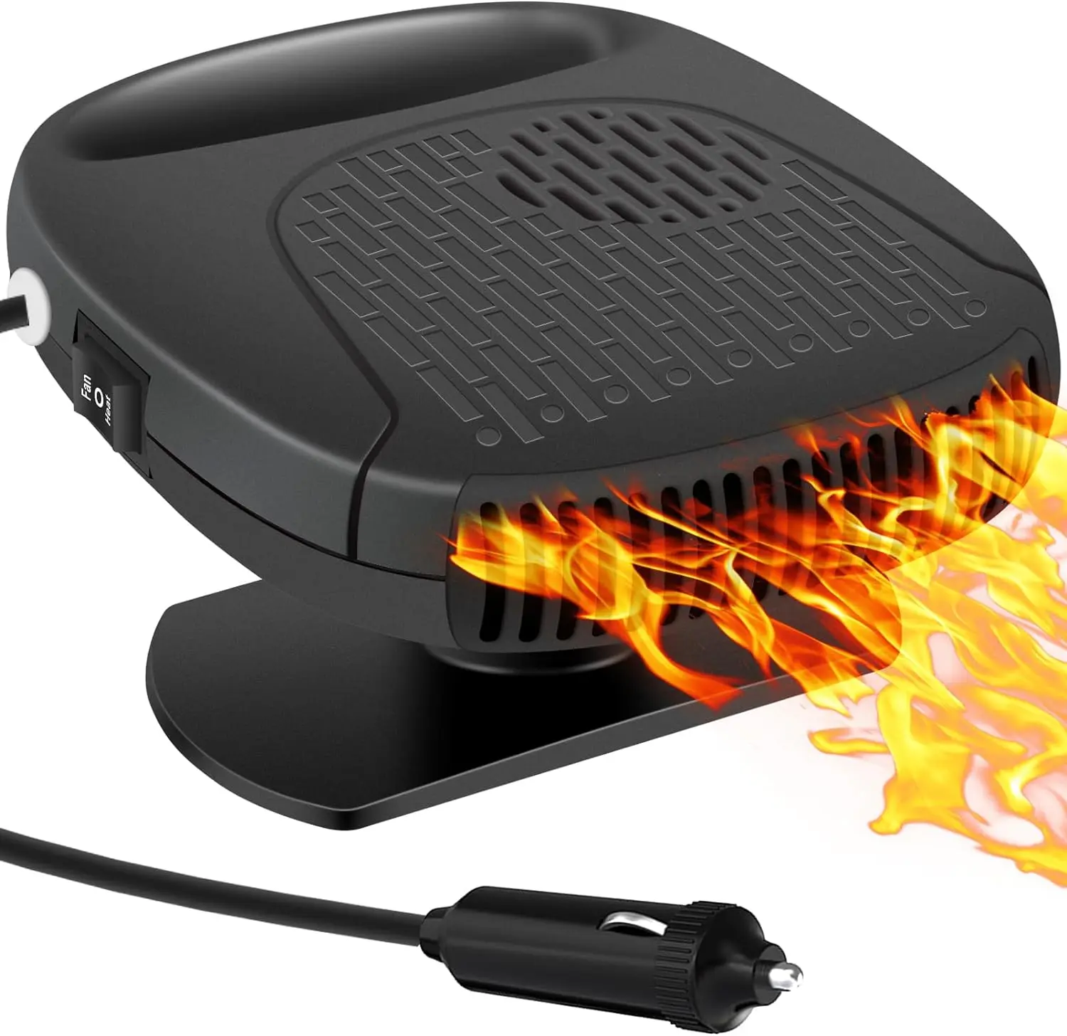 Car Heater 12V 150W Windshield Defogger Defroster Fast Heating & Cooling 2 in 1 Modeswith That Plugs into Cigarette Lighter