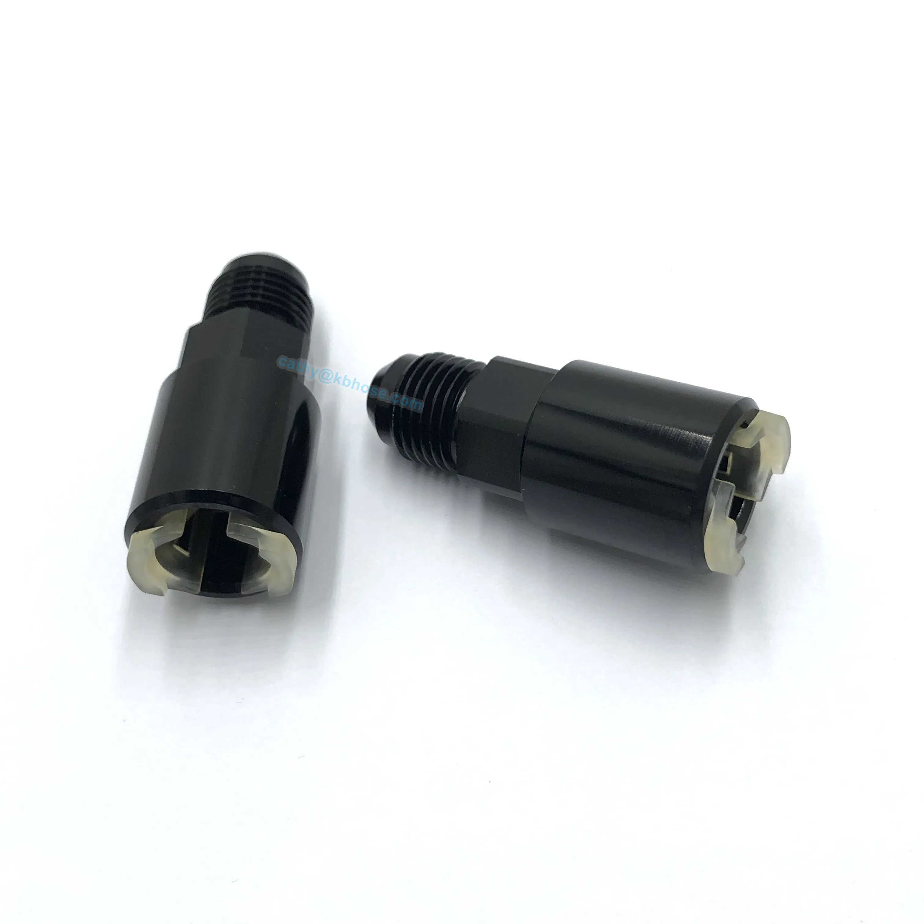 Aluminum -6AN AN6 Male to 5/16 Quick-Disconnect Female Hard Tube Push-On EFI Fitting Connector Oil Fuel Adapter