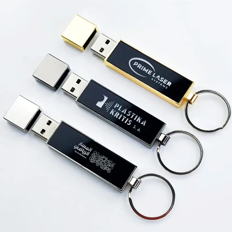 Hotsale OEM usb flash drive luminous metal gift pendrive