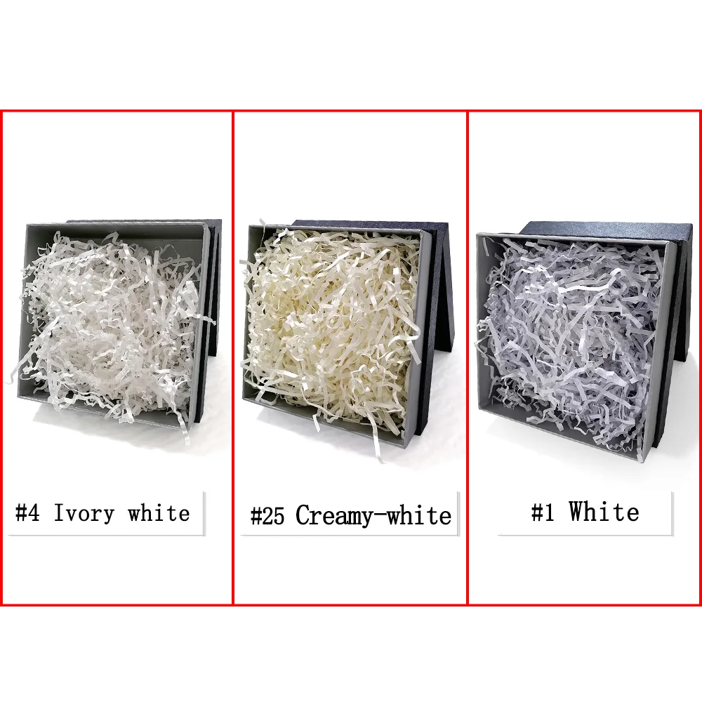 2/3/4/5MM Professional navy blue shredded package recycle black high grade decorative paper raffia crinkle paper shred
