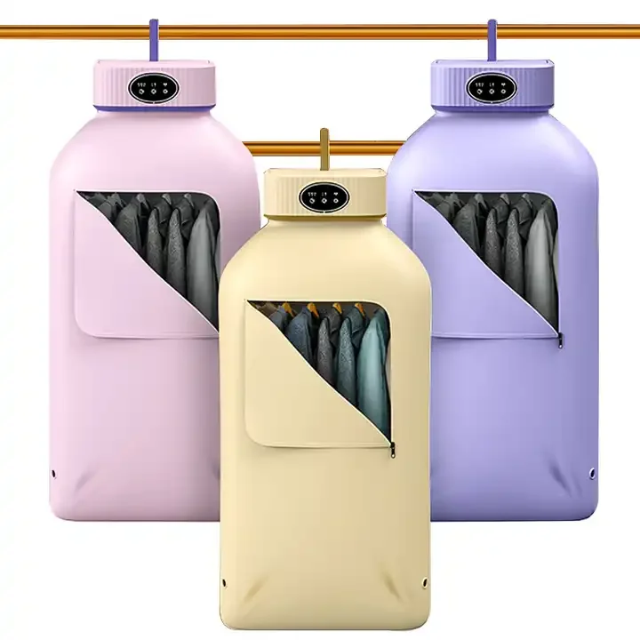600W Folded Electric Clothes Dryer Smart Drying Rack Hang Dryer Machine Portable Travel Warm Air Dryer With Timing For Home
