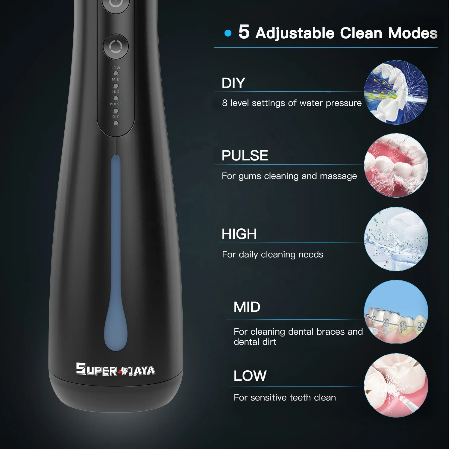 Hot Sales Dental Oral Irrigator Travelling Rechargeable Portable Water Flosser