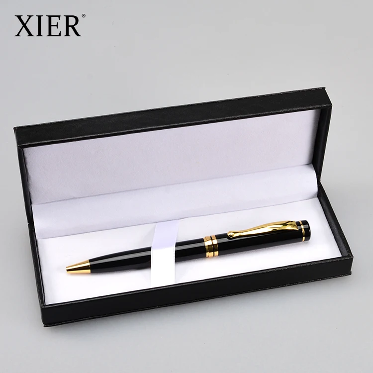 Wholesale Design Novel Business Gift Metal Ballpoint Pen Set With PU Box Custom Logo Luxury Hot Sale Pen Set For Men