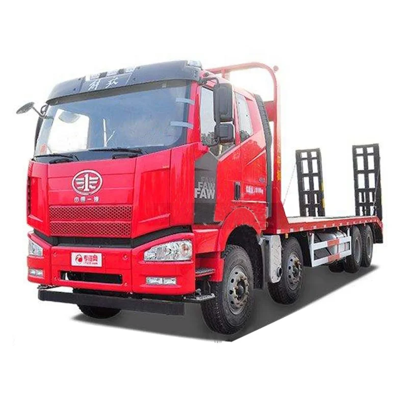 Hubei chengli factory direct sale FAW jiefang 8x4 flat bed tow trucks Roadside assistance truck