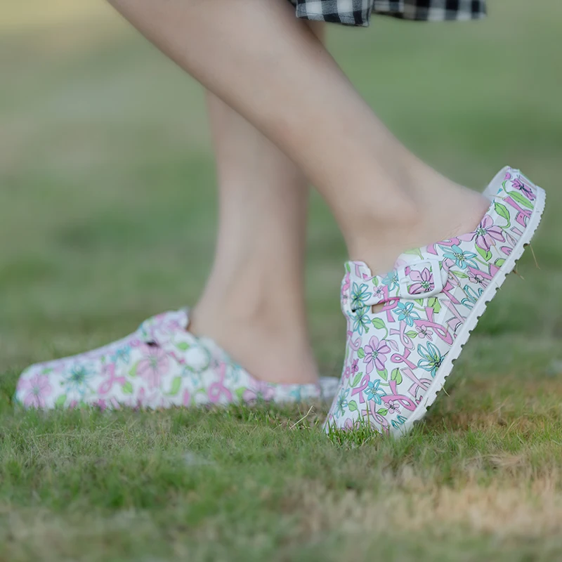 women print nurse shoes 2021 fashion wholesale custom medical slippers high quality waterproof