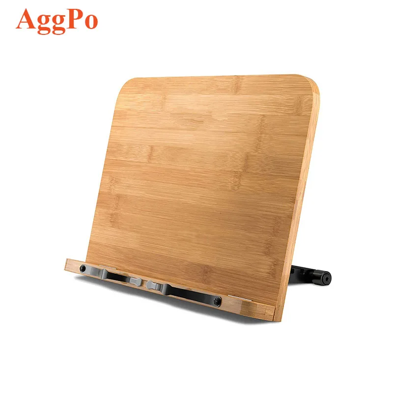 wooden Reading Book Holder Adjustable Holder Portable Foldable Lightweight Book Stands-Textbooks Tablet Music Books Recipe