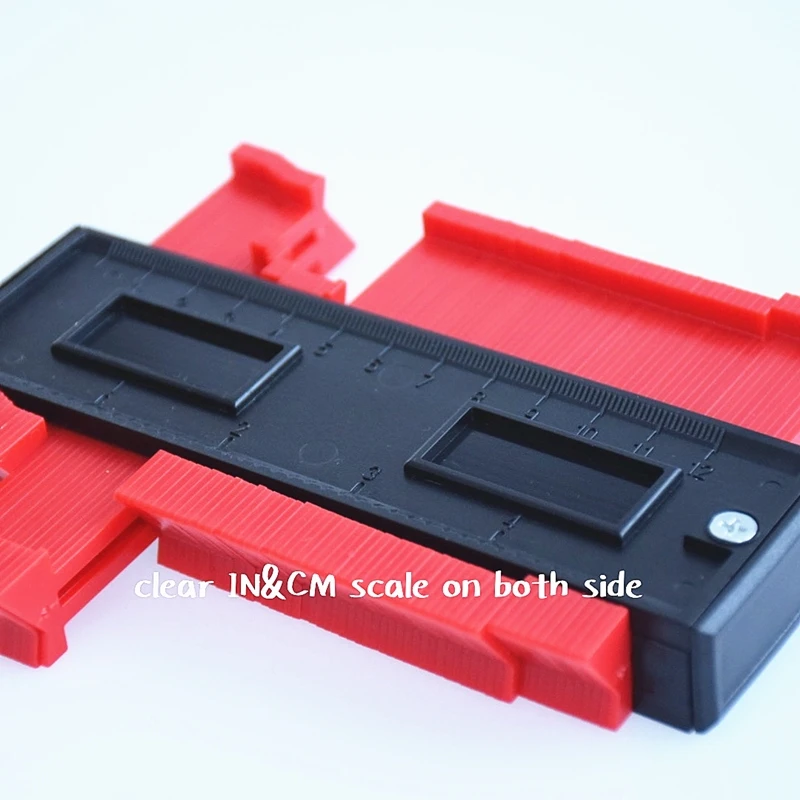 
Factory Amazon hot sale Plastic Widen Contour Gauge With Metal Lock shape contour duplicator gaugue 