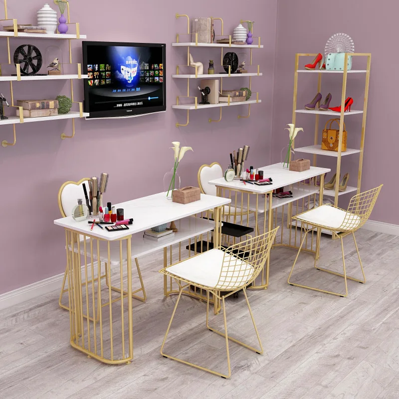 160CM Furniture Double Seat beauty nail salon furniture manicure nail table