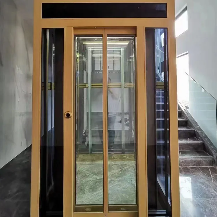 Low-noise and silent running indoor elevator Three-fourth-fifth-floor traction small elevator Home elevator