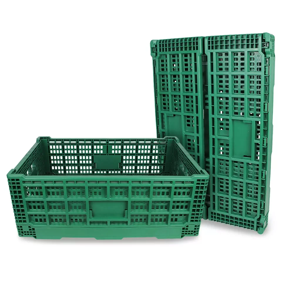 heavy duty logistic storage crates box folding plastic storage containers
