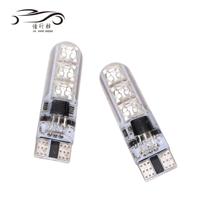  Популярный товар T10 5050 6smd силиконовая RGB лампа для чтения canbus с управлением СВЕТОДИОДНАЯ Лампа 194