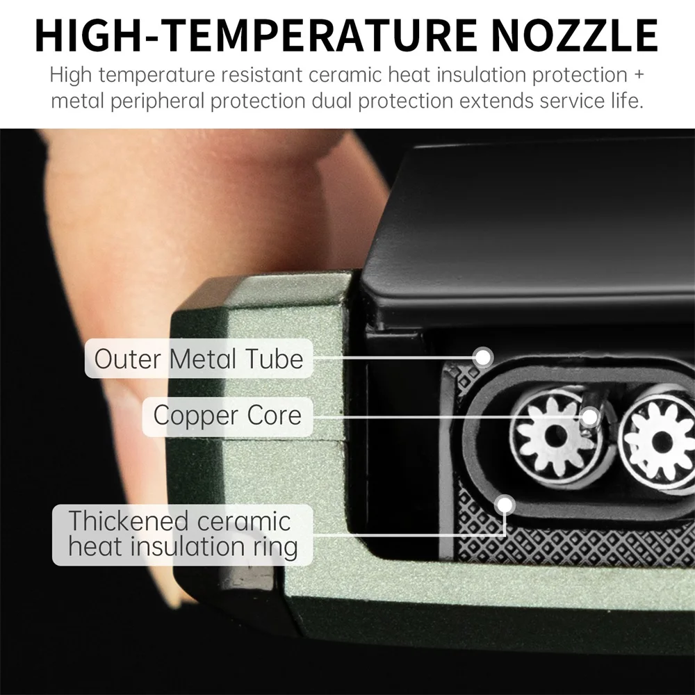 New Multi-function Windproof Lighters Double Jet Flame Refillable Butane Lighter with Punch 5 in 1 VCut All in one Cigar lighter