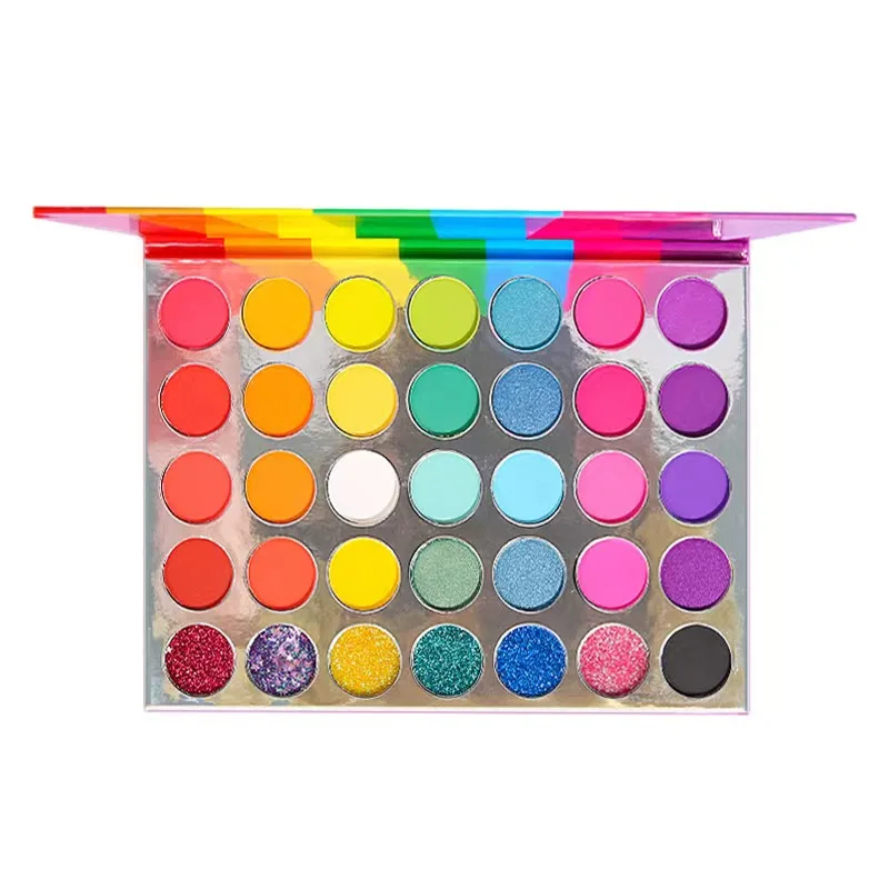 Low MOQ Private Label 72 Color Eyeshadow Palette Book High Pigmented Makeup Eye Shadow Custom Logo eyeshadow palette