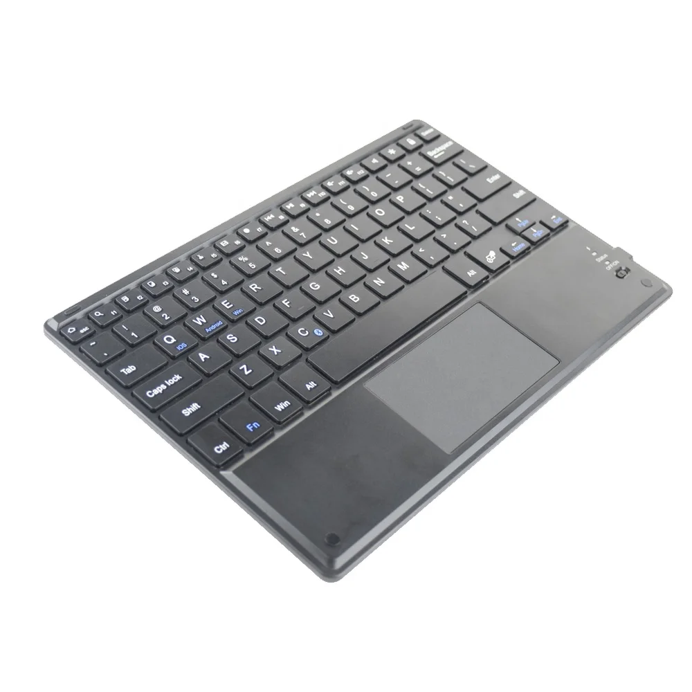 Bluetooth TouchPad Keyboard Ultra slim Portable x-structure Rechargeable wireless keyboard for Tablets Mobile phone