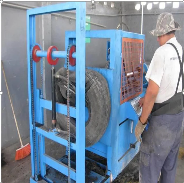 Automatic Waste Tire Recycling line rubber powder line shredder rubber powder crushing tire recycling line