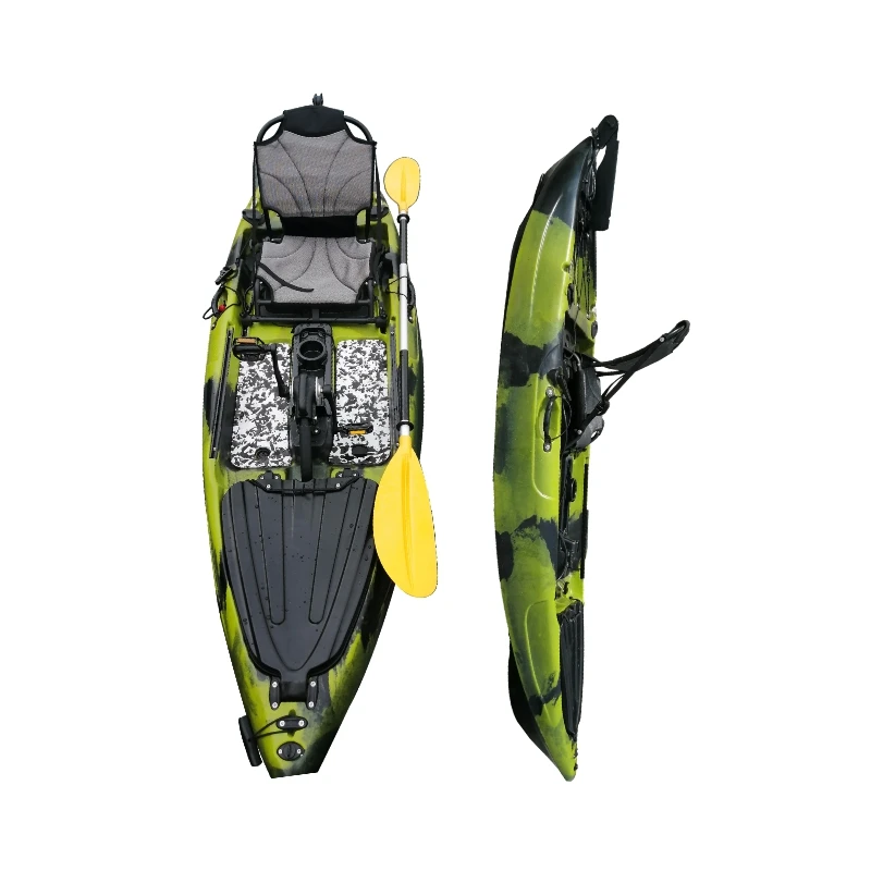 2023 hot sell single sit on lightweight foot metal paddle kayak for fishing