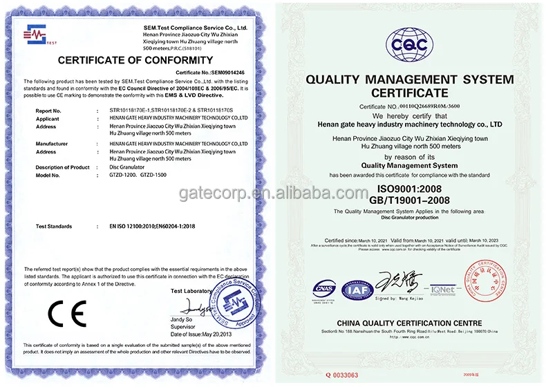 Certificate disc
