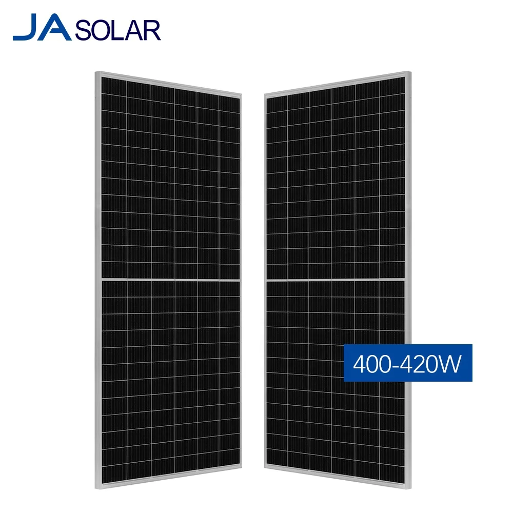 ja solar panel 410w mono PERC half cell 410watt 420w paneles solares ja pv modules for solar power system