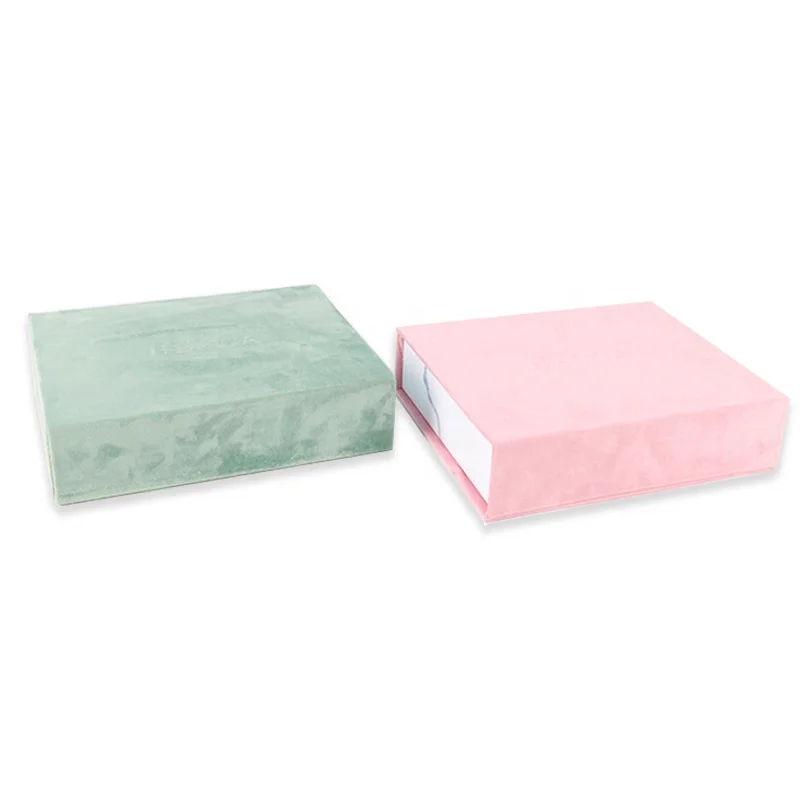 Wholesale elegant velvet suede crafts packaging gift box for sunglass, cosmetics, electronic products