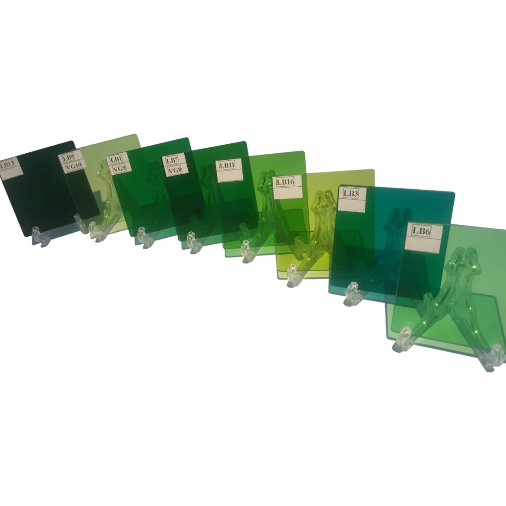 lb2 green filters green optical glass lb optical filter lighting glass filter for traffic signal lb1 lb2 lb17