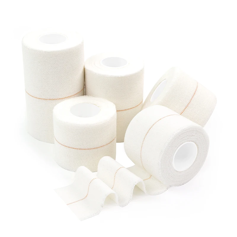 OEM 5CM x 4.5M Porous Zinc Oxide Hot Melt Adhesive White Color Elastic Adhesive Bandage For Wrists Knees Ankles And Other Joints