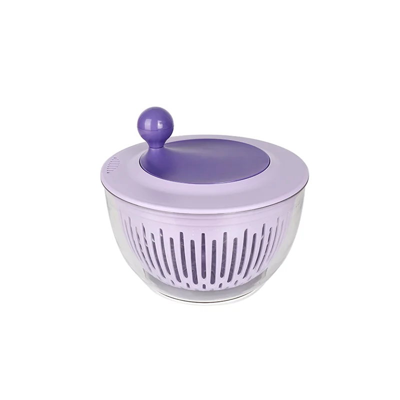 5L Salad Dryer Spinners with Vegetable Basket Household Fruit Dehydrator Drainer Manual Washer for Kitchen