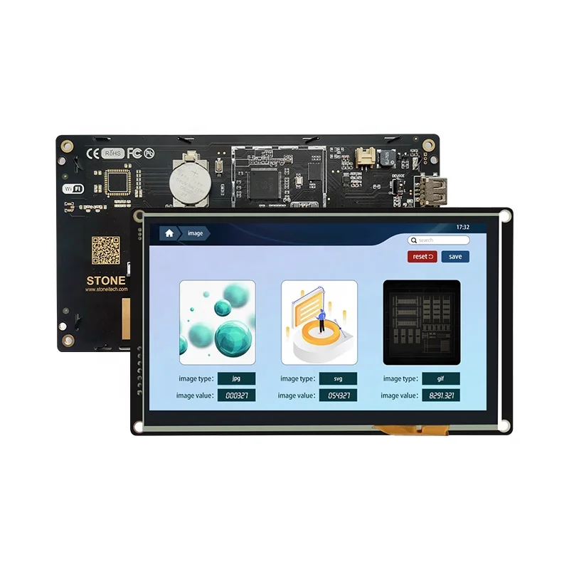 STONE 7 Inch Serial Port Instruction Command Screen LCD Modules TFT Display HMI screen Touch Screen Smart Intelligent