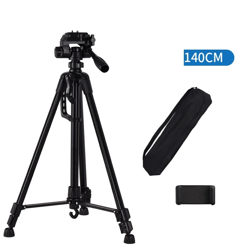 140cm Tripod Camera Accessory Flexible LED Ring Light Phone Camera Tripod Light Weight Studio Photography Tripod