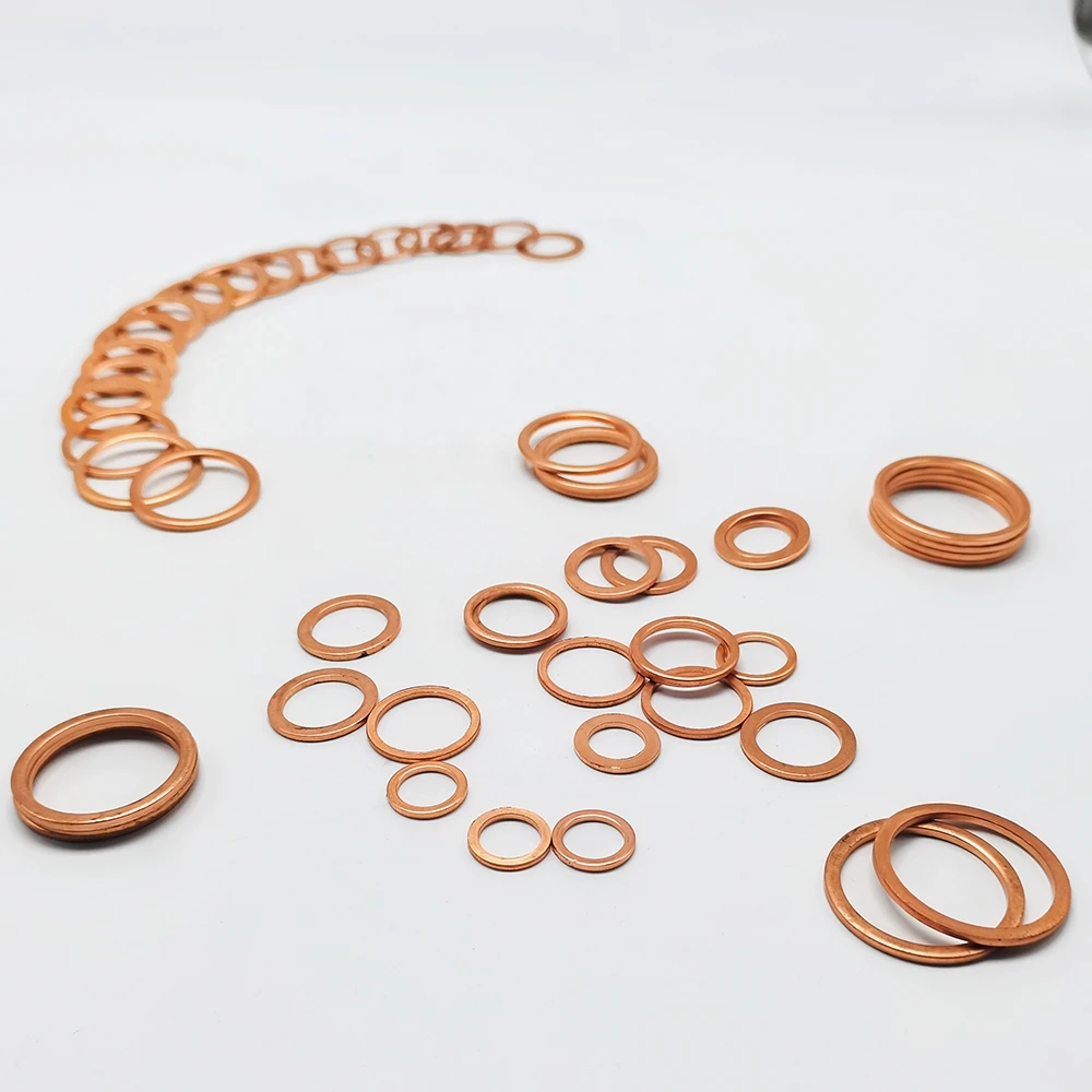 Flat copper washer Washer Sealing washer Hollow copper ring