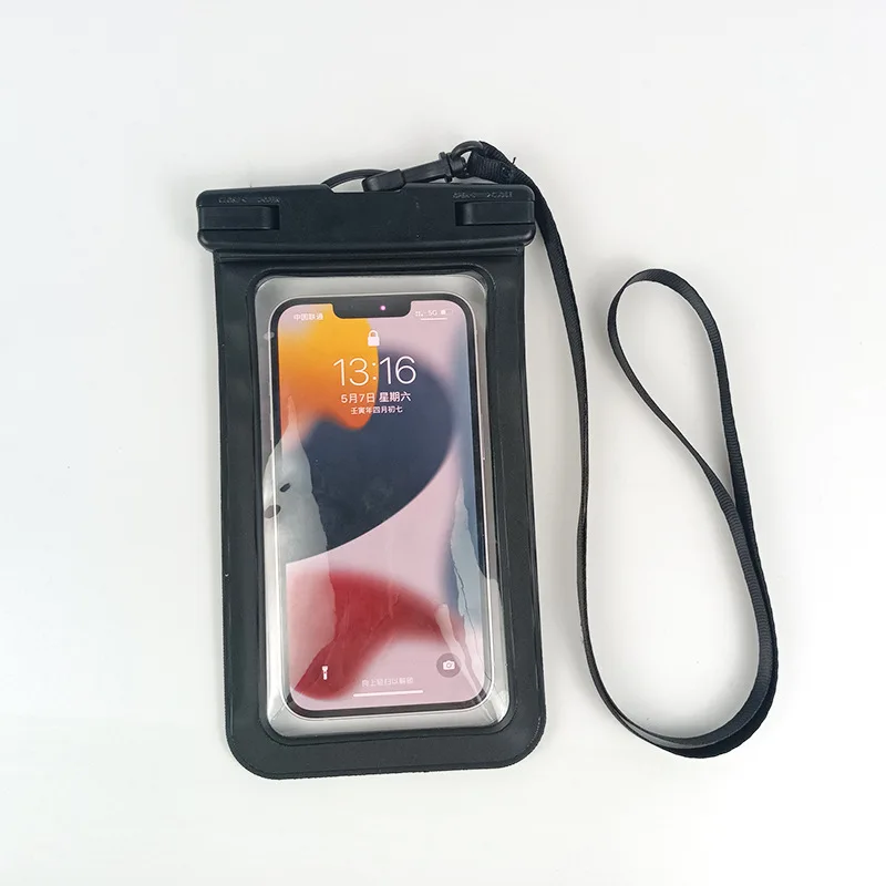 Customized Plastic Phone Waterproof Bag Transparent PVC Waterproof Phone Case Outdoor Swimming Waterproof Bag For Mobile Phone