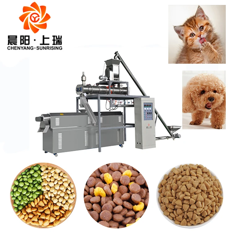 Jinan Chenyang Dog Snacks Machine Dog Food Extruder extruded dry pet food production line