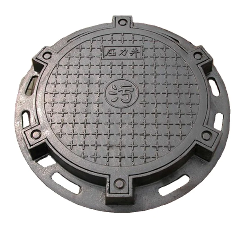 Высококачественная чугунная крышка люка, водонепроницаемая крышка люка, крышка канализационного люка и рама