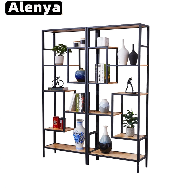 Современная металлическая книжная полка, многоярусная книжная полка для гостиной, офиса, кабинета, простая установка, полка для хранения компакт-дисков