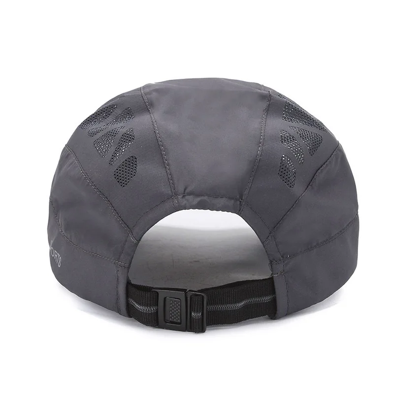 Wholesale Fashion Summer Outdoor Quick Dry Mesh Hat Custom Beret Baseball Sunscreen Fabric Breathable Sports Cap for Men