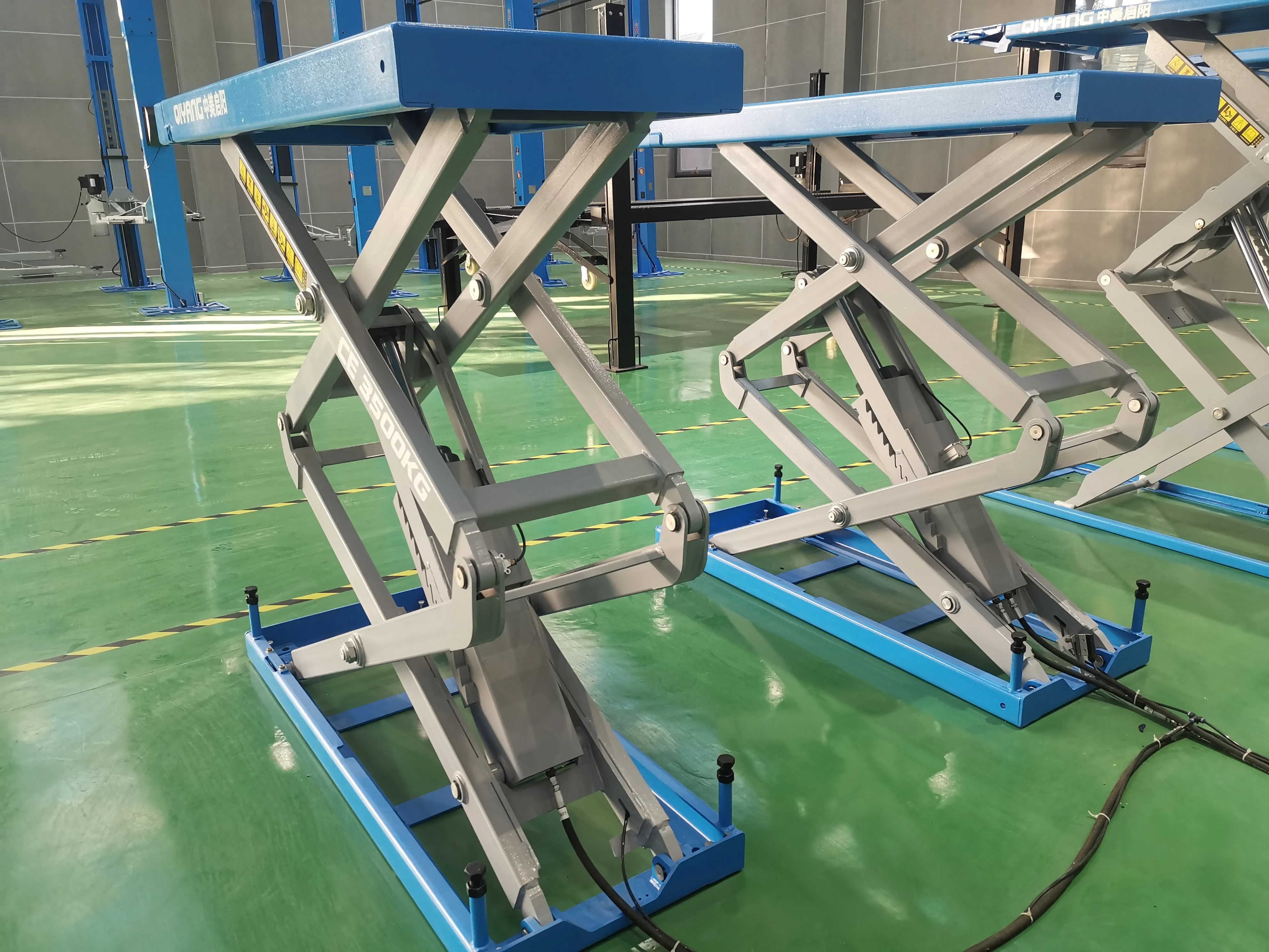economic grade cheap car maintenance 3500kgs capacity full rise scissor lift