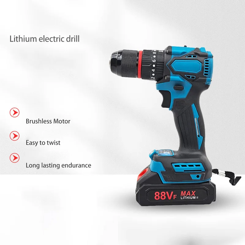 DD3442 Brushless Motor Electric Screwdriver Kit DIY Home Punching Repairing Torque Impact Screw Driver Cordless Hand Drill Set