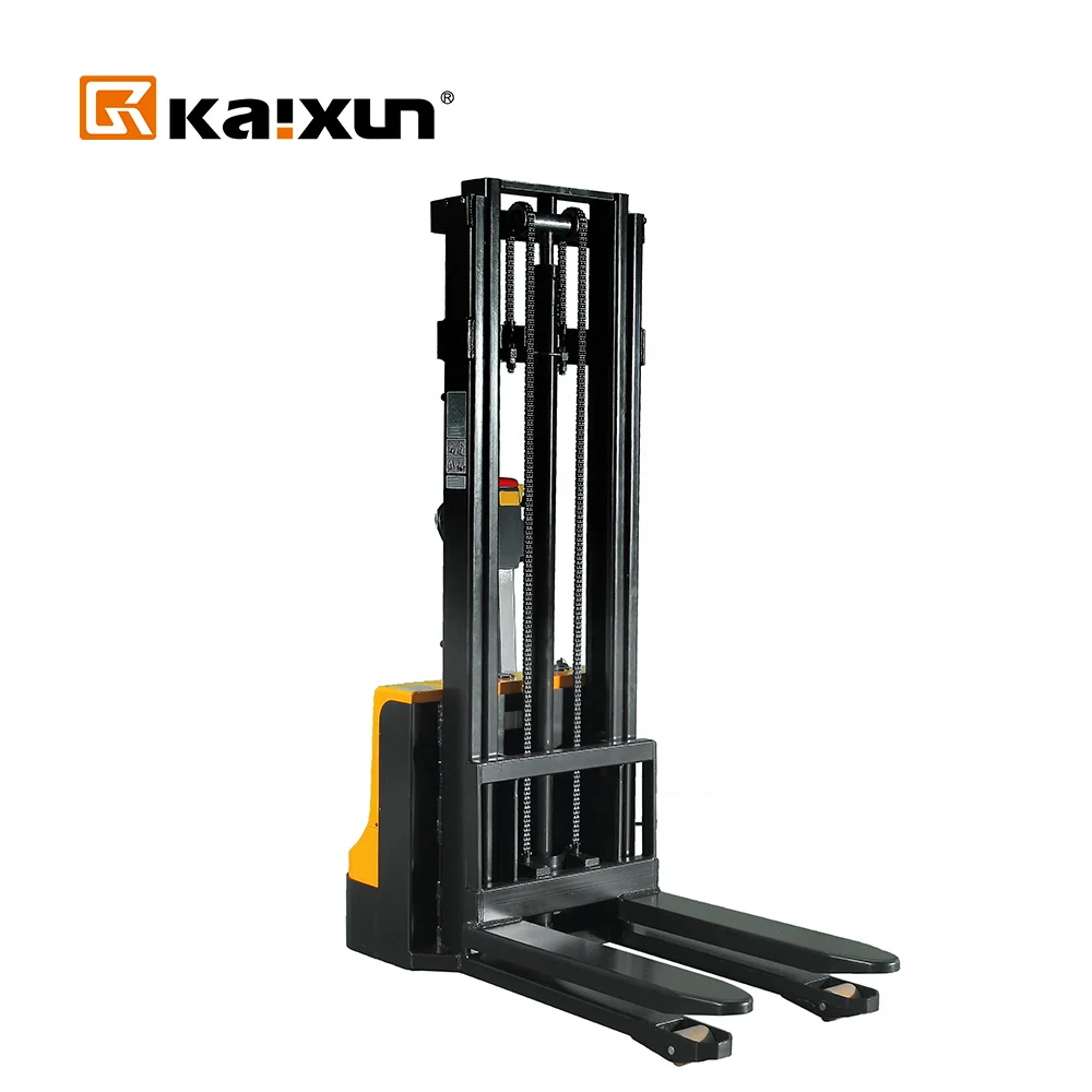 Electric Powered 1000kg 1200kg Lift 3.5m Stacker Forklift Full Electric Pallet Stacker with CE