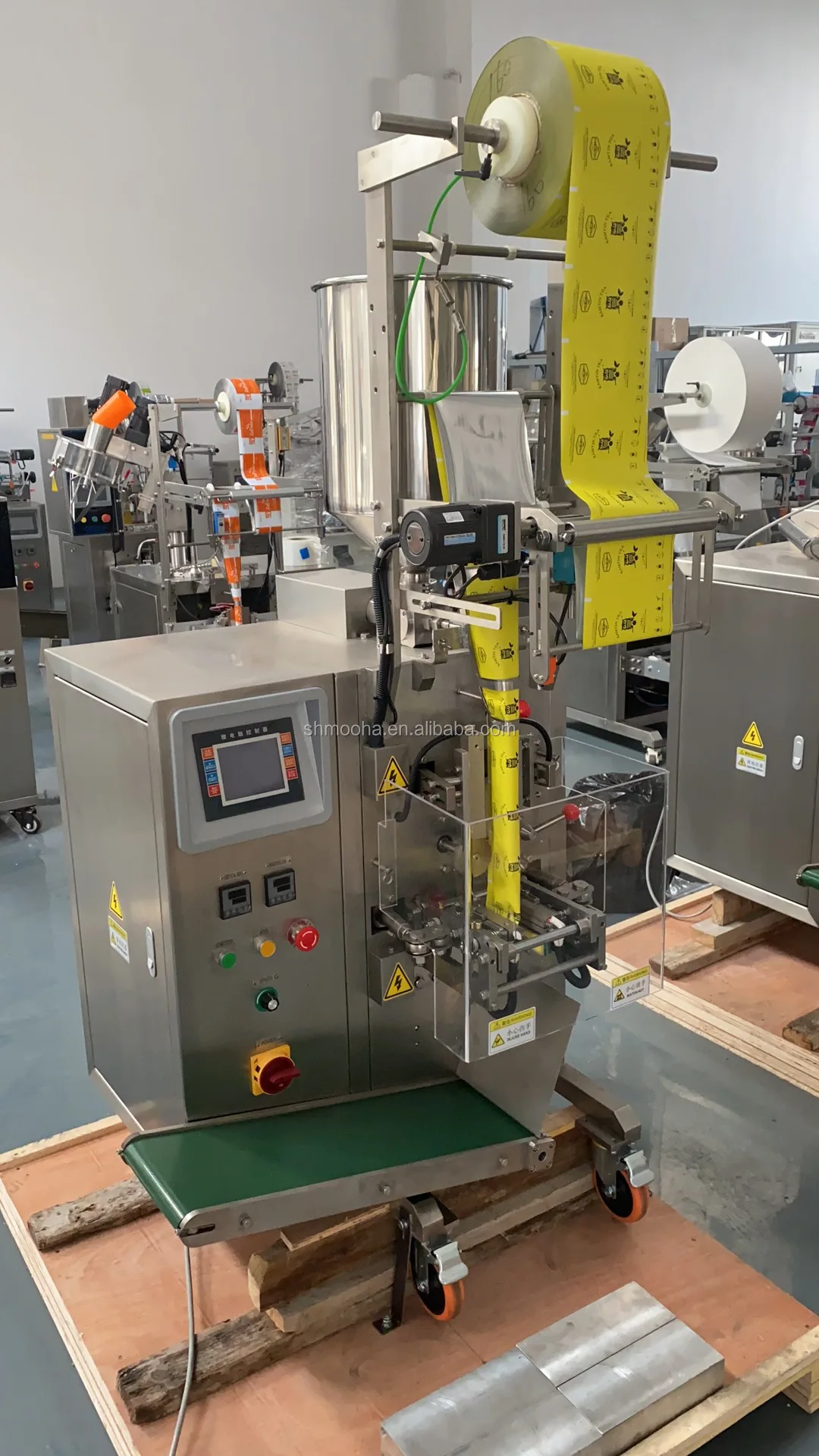 Automatic Chili Sauce Tomato Paste Packing Machine Small Pouch Honey Condensed Milk Packing Machine With Stirring Function