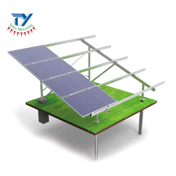 Galvanized Steel Natural Solar Ground Mount for Photovoltaic Systems CY-ZJ01 Hot Dip Galvanized Steel, Aluminum 25 Years Cy-zj05