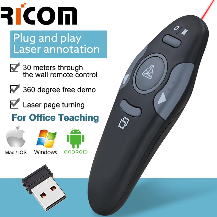  MW8402 2 4G беспроводной демонстрационный электронный лазер PPT флип-ручка многофункциональная лазерная проекционная