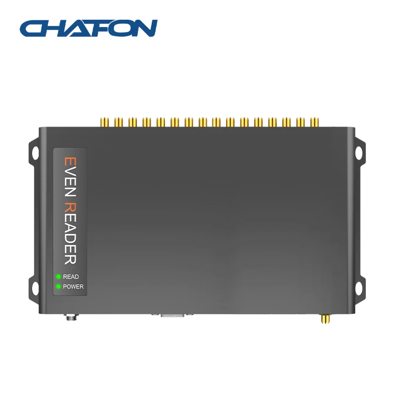 CHAFON CF817 ISO 18000-6C e710 RS232/USB 16 SMA 15m long range uhf rfid fixed reader impinj for Warehouse Inventory Management