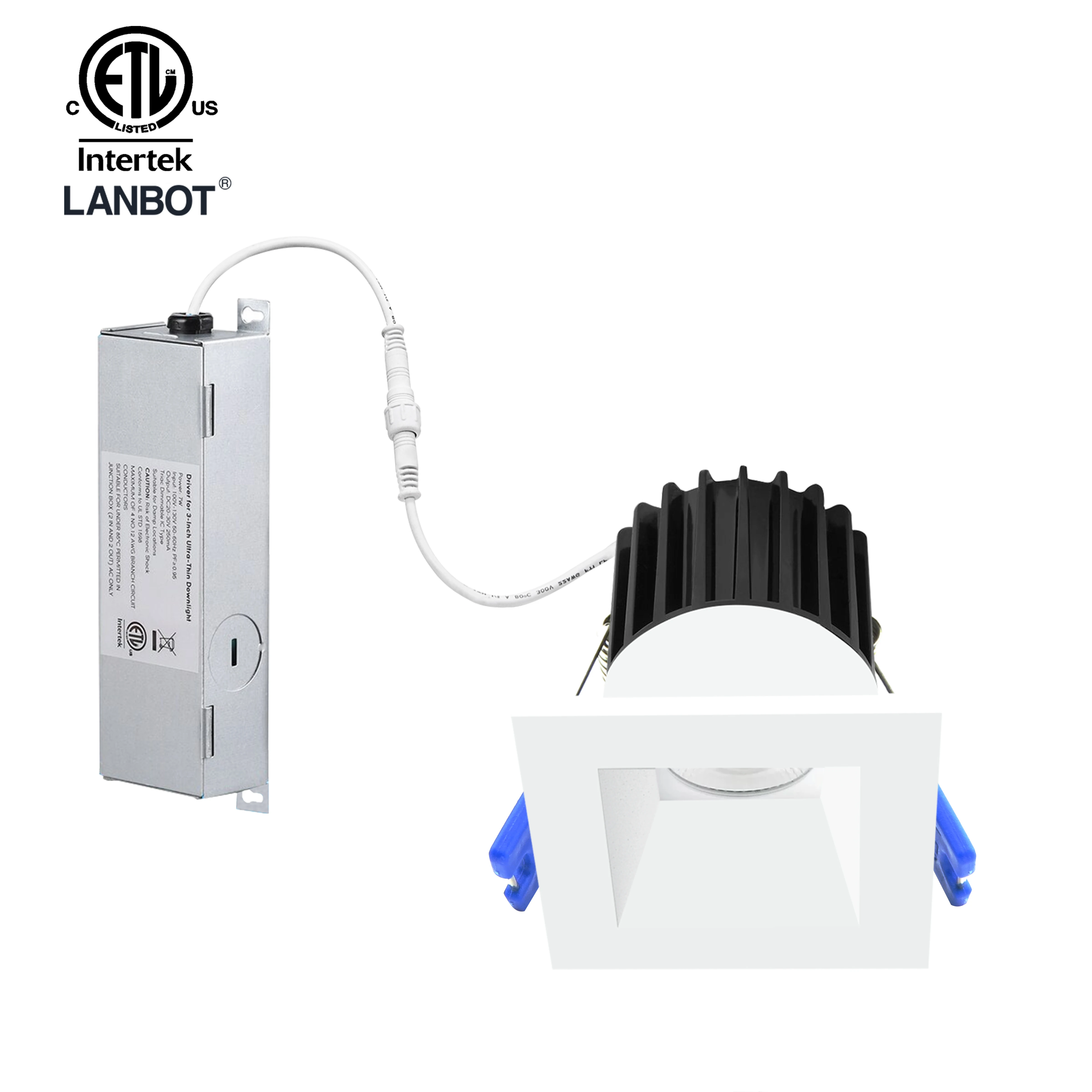 Lanbot jason remodel/new construction 2 Inch LED Recessed Ceiling Downlight with 5cct junction box
