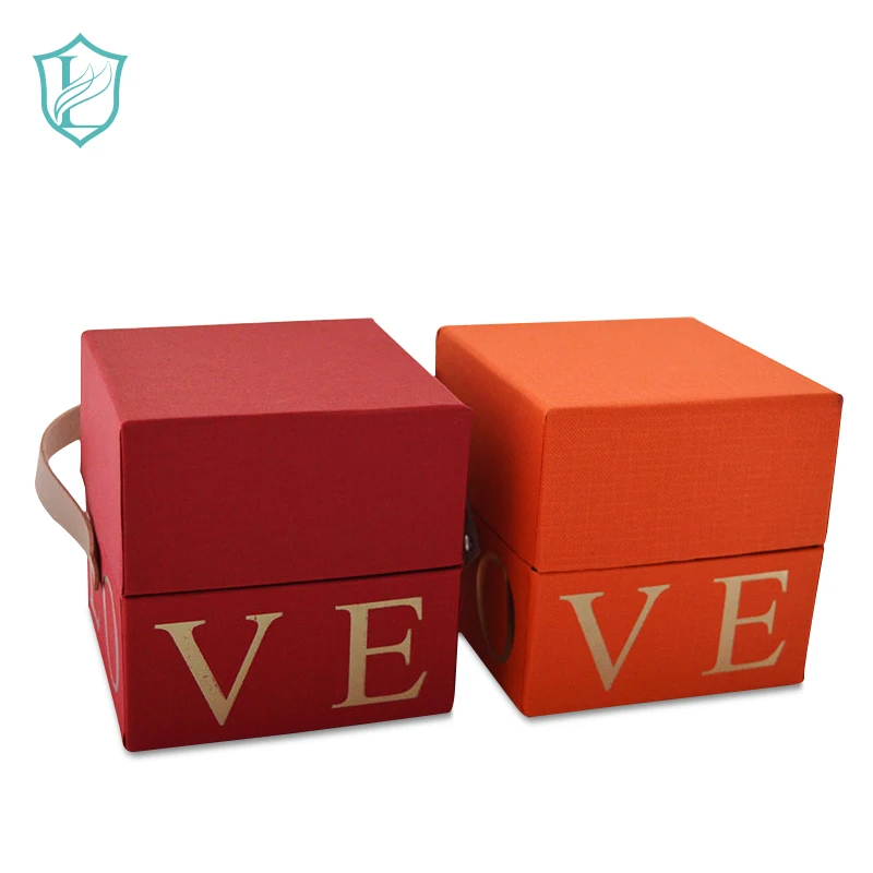 
Gift box in stock lipstick perfume christmas apple with hand gift paper packaging pouch box wholesale can be customized 
