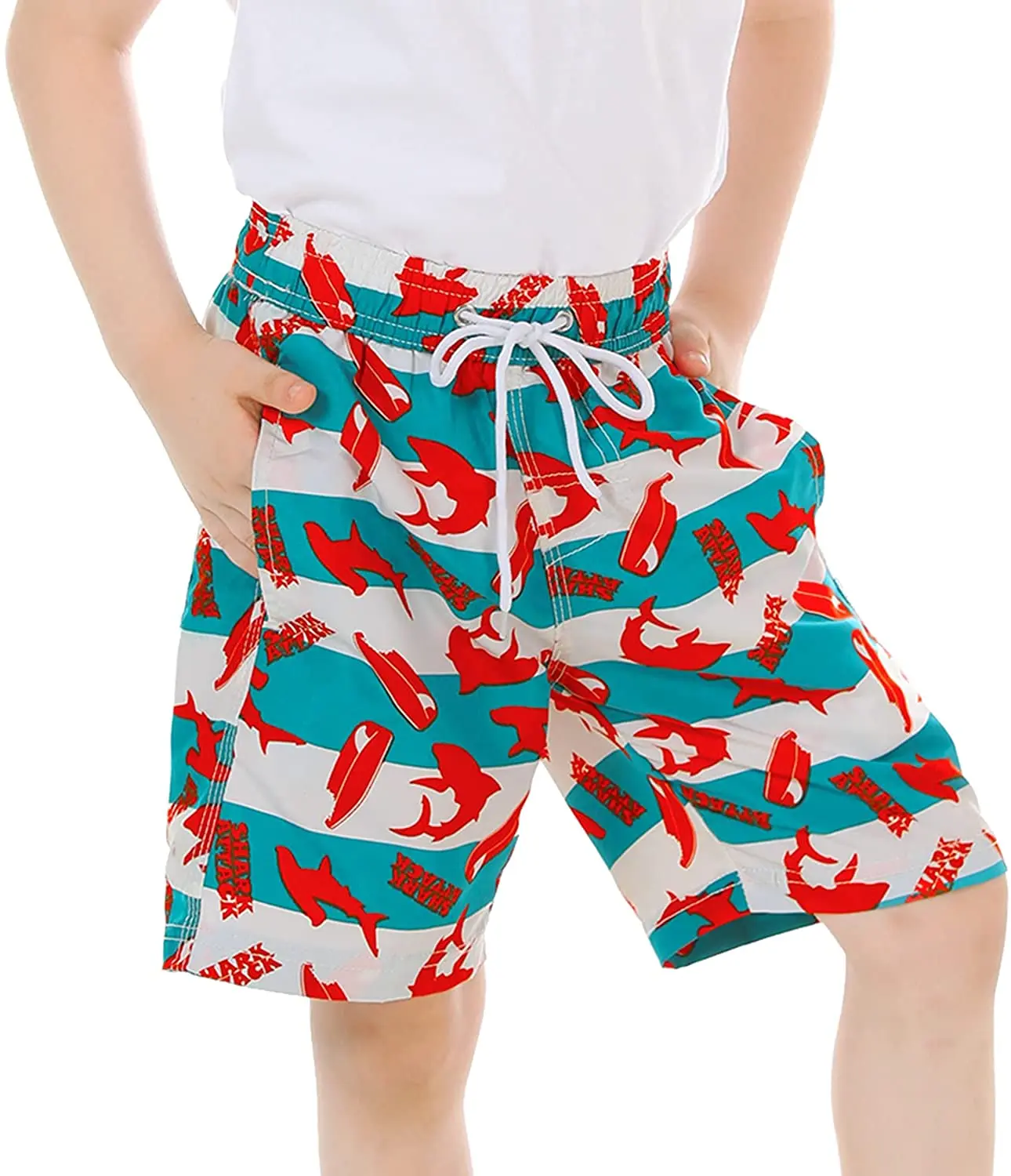 Toddler Boy Swim Shorts Custom 100% Polyester Swim Trunks Boy Swimwear Bathing Suit