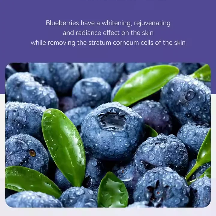 LIFITT Private Label Blueberry Black Head Remover Anti-Aging Moisturizing Clay Mask for Face Whitening Acne Treatment Use Body