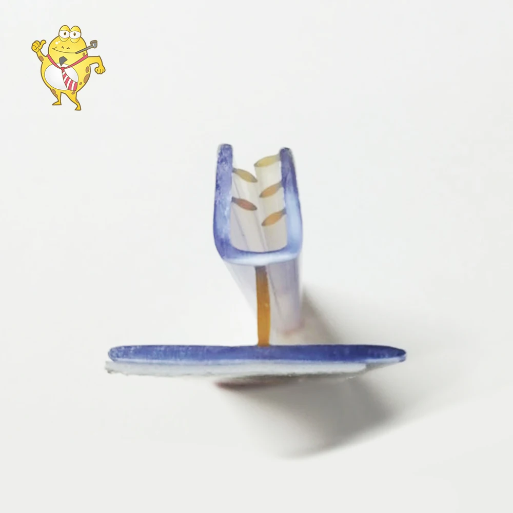 LAOHAMA Factory Direct Sale PVC Self-adhesive  Wide Base Super Grip Sign Holder Label Clips