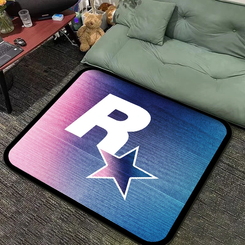 GTA gradient color carpet fashion brand living room full carpet sofa coffee table mat gaming room decoration blanket