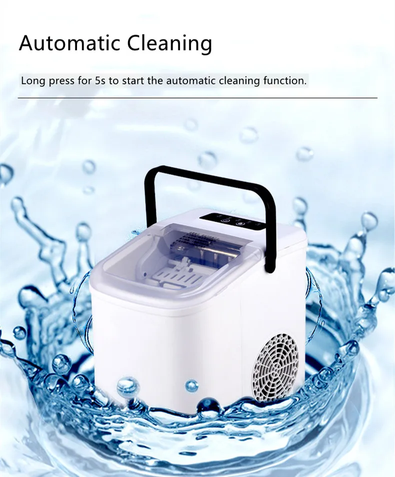 Factory Direct Sale Portable Ice Maker Kitchen Household Ice Making Machine  Ice Cube Maker