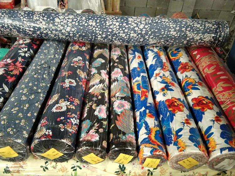 Fabric 2022 New Design 100%rayon Poplin rotary print Fabric For Garments