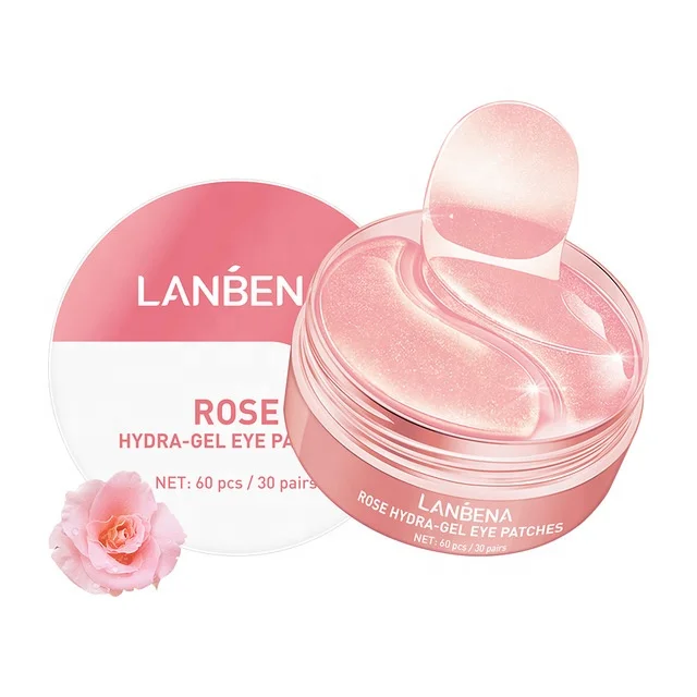LANBENA Rose Hydra Gel Lady Collagen Eye Patches Remove Puffy Eyes Original Nourish Repair Mask